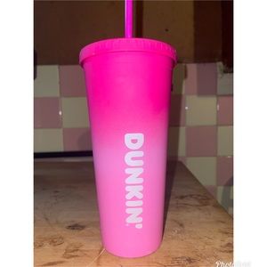 Dunkin ombré plastic tumbler